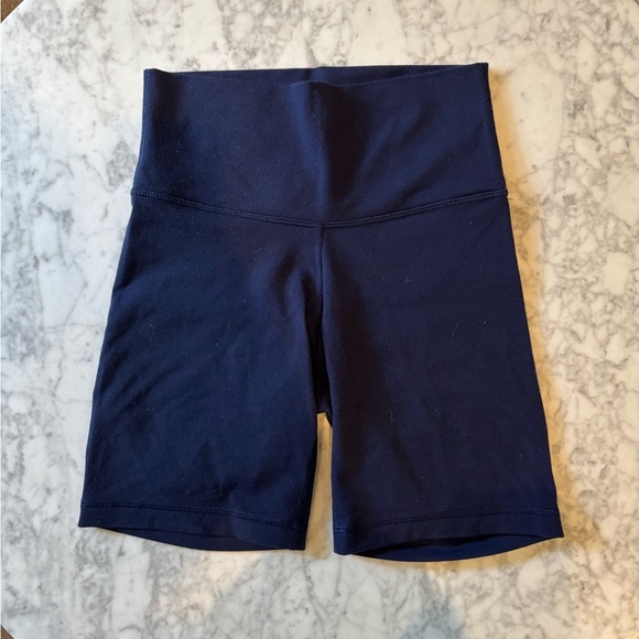 Aritzia Pants - Aritzia Navy High-Waist Bike Shorts